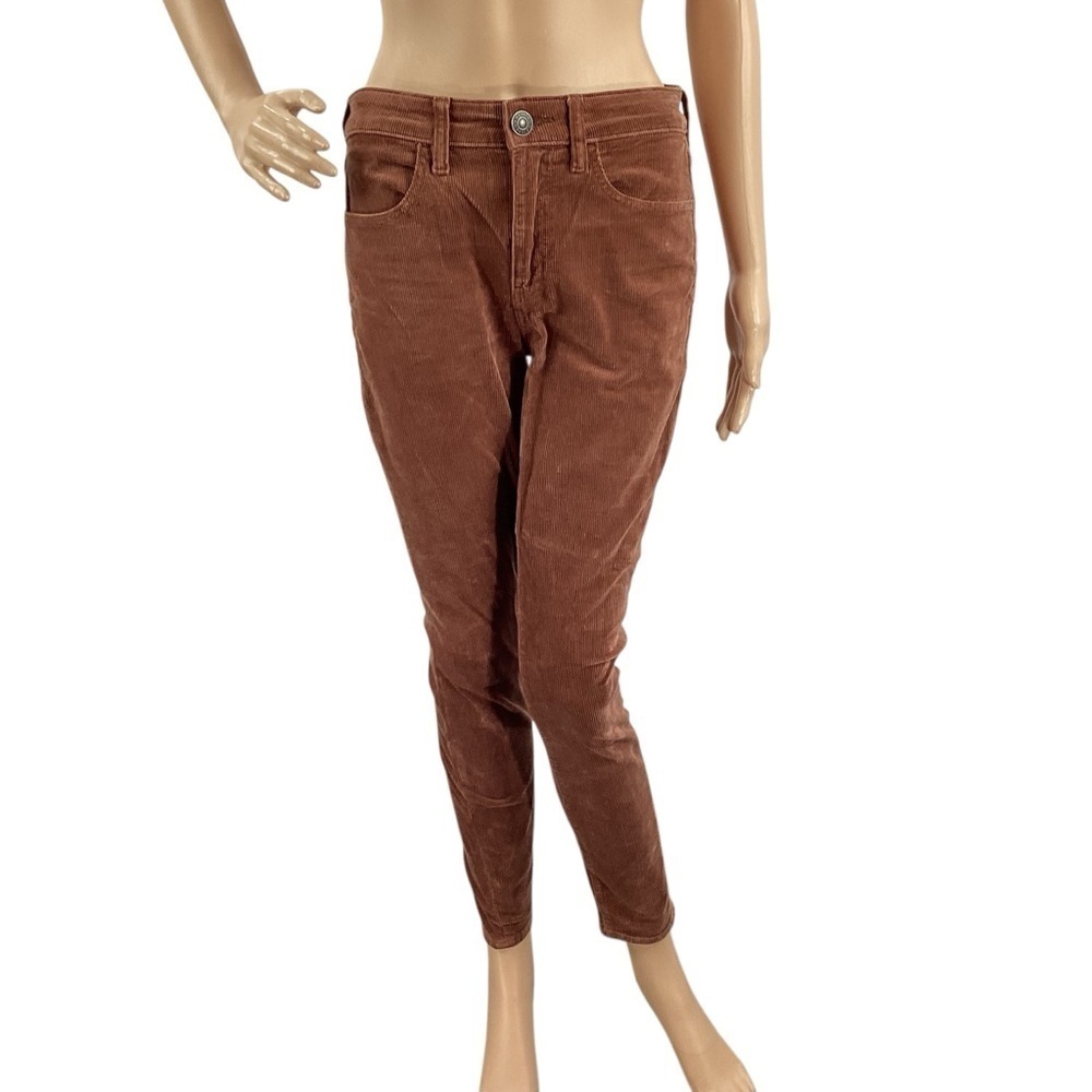 American Eagle Hi-Rise Corduroy Jegging Pants Brown Size 4